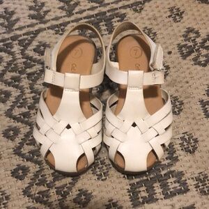 Toddler White strappy sandals